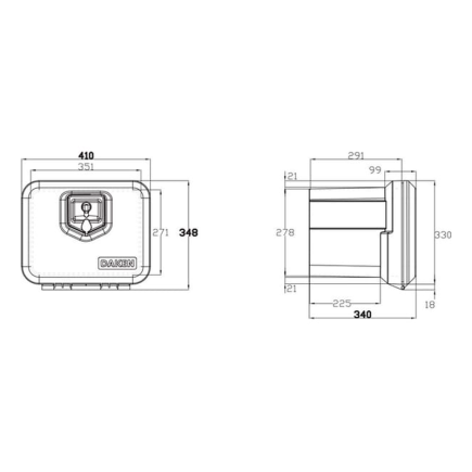 CAJA DEHERRAMIENTAS 410 x 348 x 340 MM DK81000