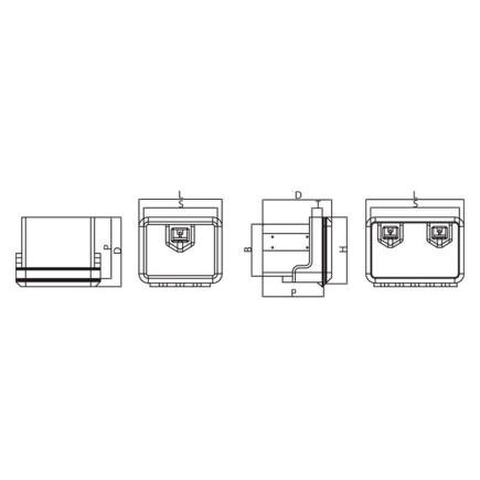CAJA DE HERRAMIENTAS 500 x 350 x 300 mm DK81100