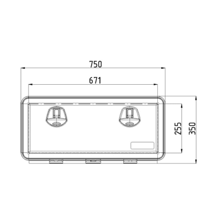 CAJA DE HERRAMIENTAS 750 x 350 x 300 DK81105