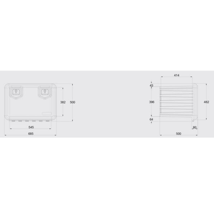 CAJA DE HERRAMIENTAS 685 x 500 x 500 DK81005
