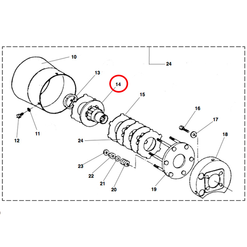 BUJE EMBRAGUE ROTOVATOR HOWARD