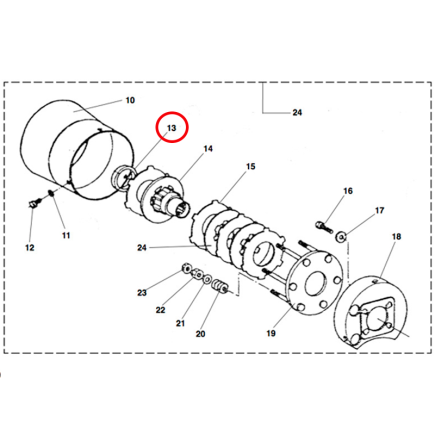 MANGUITO DE EMBRAGUE ROTOVATOR HOWARD