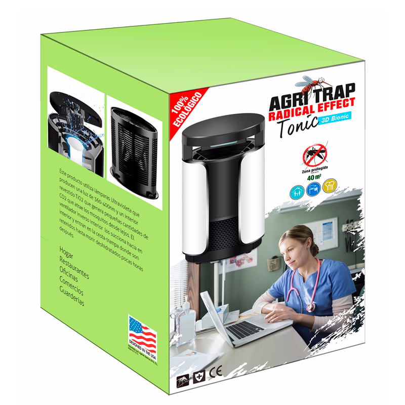 ANTIMOSQUITO ELECTRICO AGRITRAP TONIC 30-40 M²