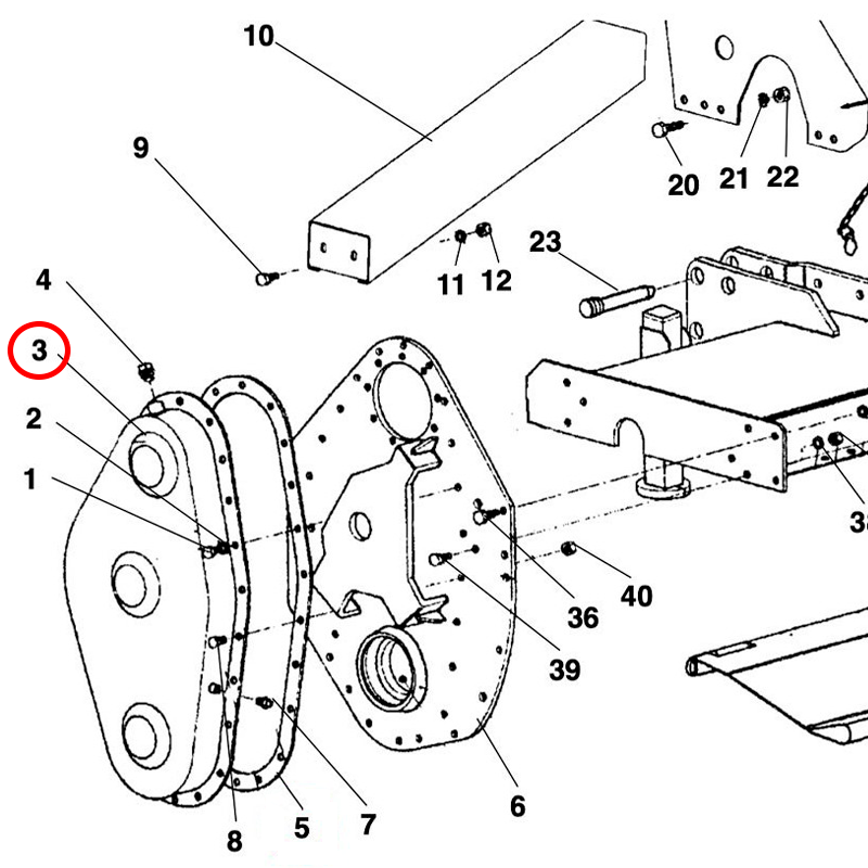 GUARDA LATERAL ROTOVATOR HOWARD 600