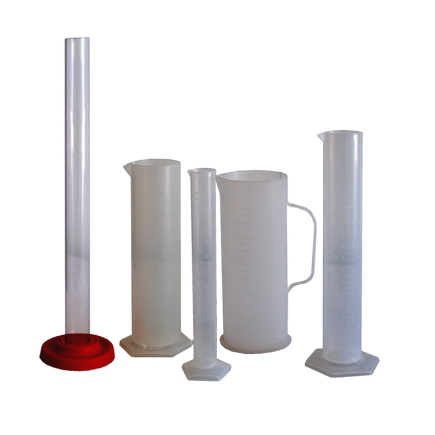 PROBETAS, JARRAS GRADUADAS Y CUBO INOX.