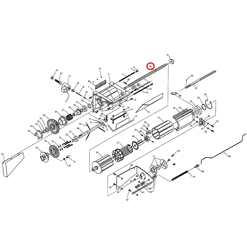 EJE HEXAGONAL DEL DISTRIBUIDOR