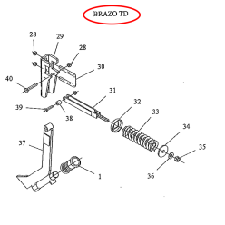 BRAZO COMPLETO SEMBRADORA DIRECTA TD 2