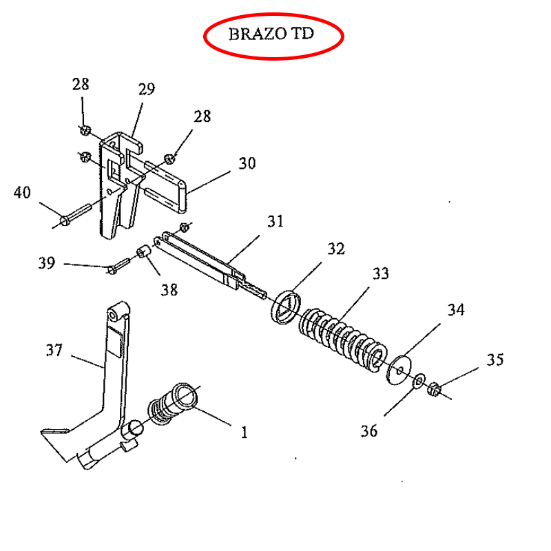 BRAZO COMPLETO SEMBRADORA DIRECTA TD