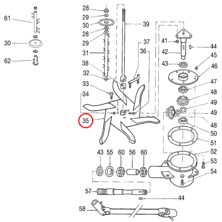 PLATO PALETAS ABONADORA UN DISCO