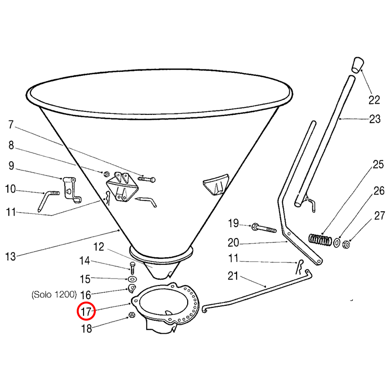 VARIADOR CENTRIFUGO GRIS ABONADORA UN DISCO