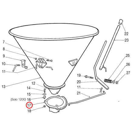 VARIADOR CENTRIFUGO NEGRO ABONADORA UN DISCO