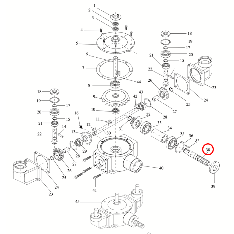 EJE TOMA DE FUERZA ESTRIADO DEL GRUPO ABONADORA...