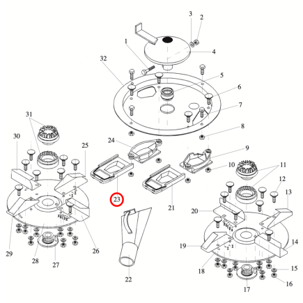 TOBERA IZQUIERDA DOBLE