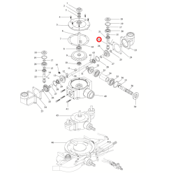 ENGRANE Z-10 CON EJE ABONADORA DOBLE DISCO 2