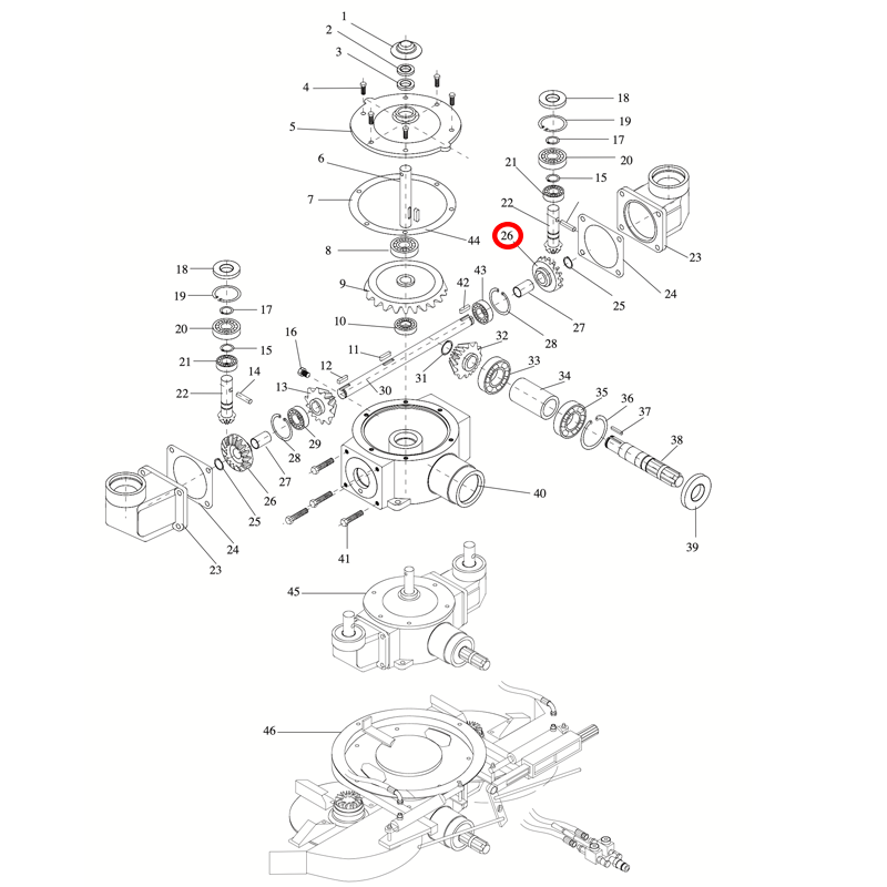 ENGRANAJE Z-19 ABONADORA DOBLE DISCO
