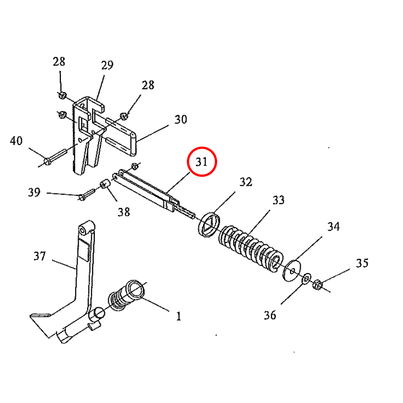 VARILLA ROSCADA PRESION BRAZO TD SEMBRADORA