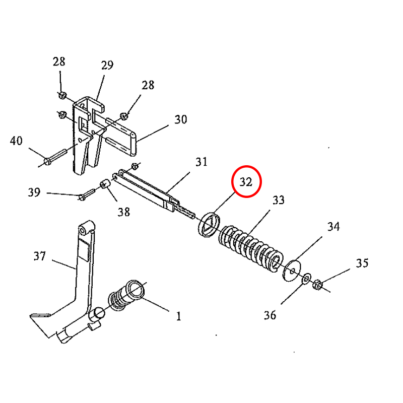 CAZOLETA BRAZO TD CINCADO SEMBRADORA