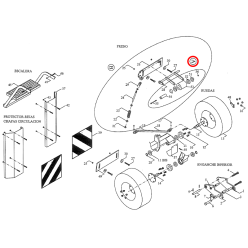 RODILLO CON EJE FRENO SEMBRADORA S 2