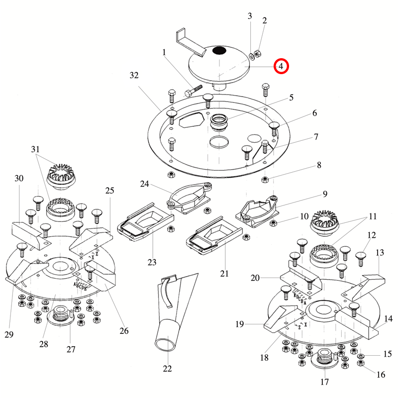 AGITADOR AC2 ABONADORA DOBLE DISCO