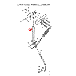 SOPORTE REGULABLE BORRAHUELLAS SEMBRADORA 2