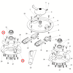 PALETA GRANDE IZQUIERDA ABONADORA DOBLE DISCO 2