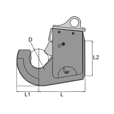 GANCHO DE ENGANCHE DELANTERO AUTOMÁTICO PARA SOLDAR CAT. 2S CBM