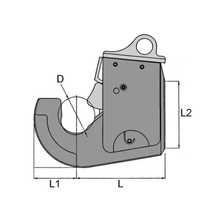 GANCHO DE ENGANCHE DELANTERO AUTOMÁTICO PARA SOLDAR CAT. 3S CBM