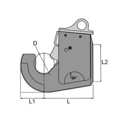GANCHO DE ENGANCHE AUTOMÁTICO PARA SOLDAR CATEGORÍA 4 CBM 2