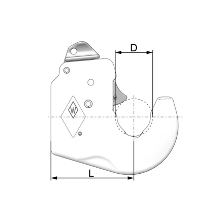 GANCHO DE ENGANCHE AUTOMÁTICO PARA SOLDAR CATEGORÍA 4 WALTERSCHEID