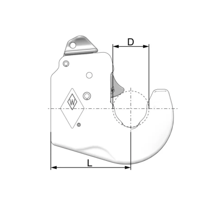GANCHO DE ENGANCHE AUTOMÁTICO PARA SOLDAR CATEGORÍA 4 WALTERSCHEID