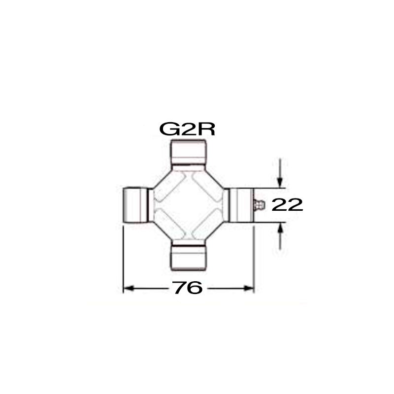 CRUCETA 22 X 76 G2R NUDO HOMOCINETICO BONDIOLI...