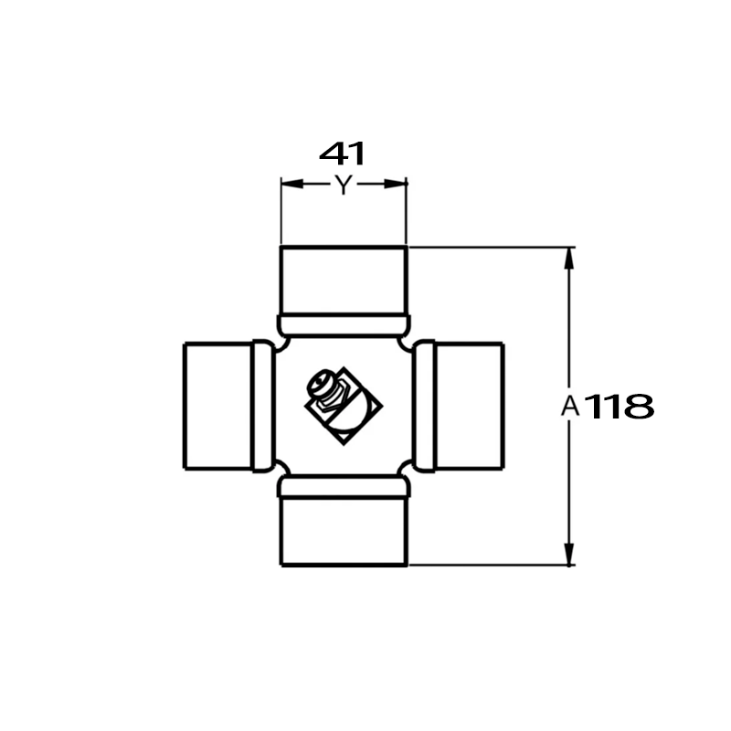 CRUCETA 41 X 118 110 NUDO SIMPLE ANTIGUAS...