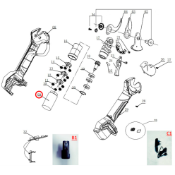 MOTOR CON PIÑON DE TIJERA GY 2802PS GOOD YEAR 2