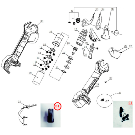BATERIA 2,5 AH 16,8 V REDONDA DE TIJERA GY 2802PS GOOD YEAR