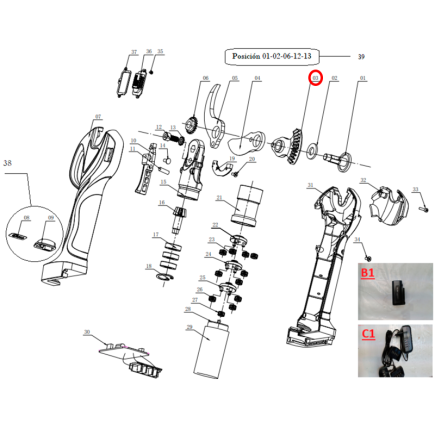 ANCLAJE CUCHILLA DE TIJERA GY 3202PS GOOD YEAR