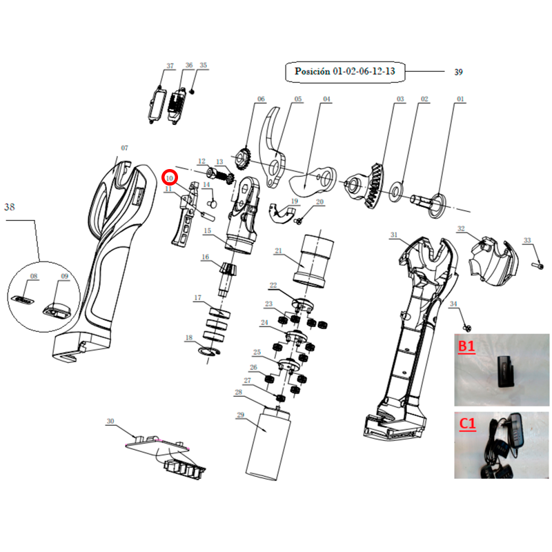 GATILLO DE TIJERA GY 3202PS GOOD YEAR