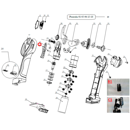 RESORTE GATILLO DE TIJERA GY 3202PS GOOD YEAR