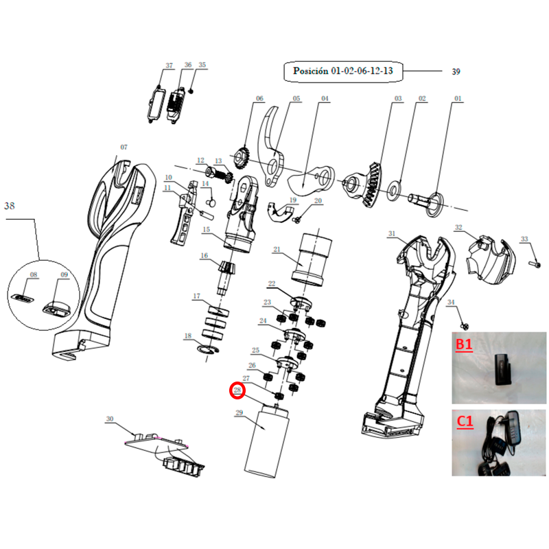 MOTOR CON PIÑON Y ANILLO DE TIJERA GY 3202PS...