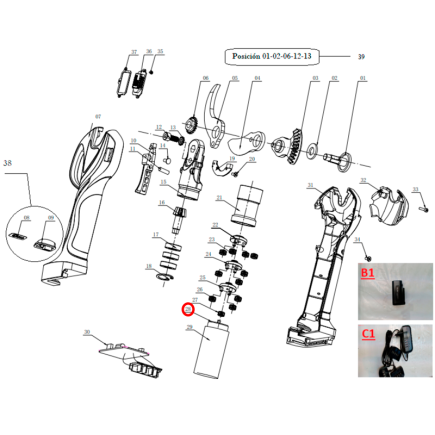 MOTOR CON PIÑON Y ANILLO DE TIJERA GY 3202PS GOOD YEAR