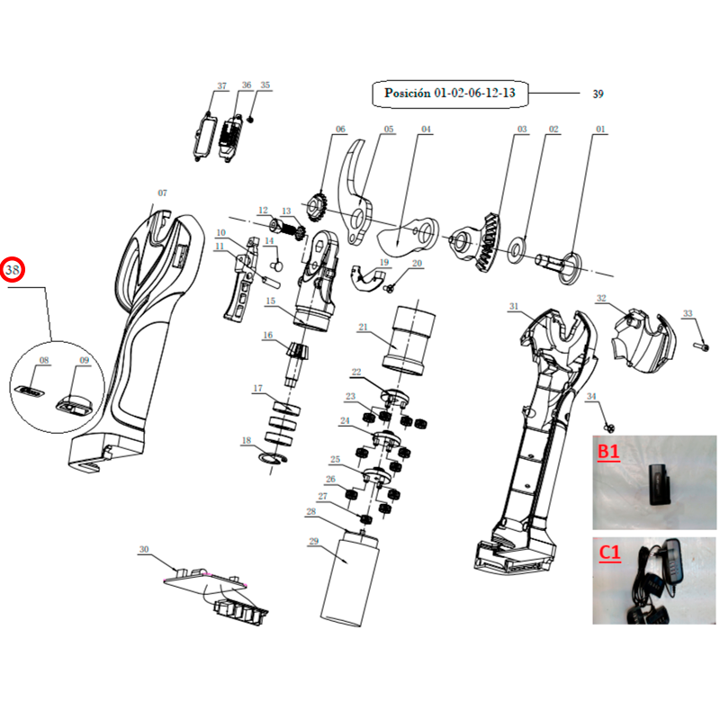 INTERRUPTOR ON/OFF PULSADOR DE TIJERA GY 3202PS...