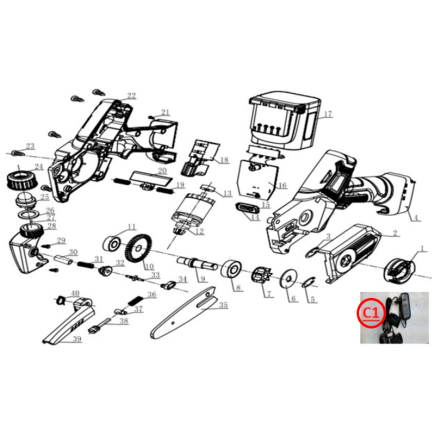 CARGADOR 3 VIAS 2,5 AH 4,0 AH TIPO A BAT. CUADRADA DE SIERRA DE MANO GY 450HC GOOD YEAR