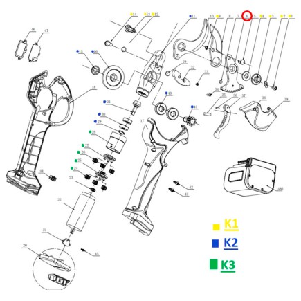 ANCLAJE CUCHILLA CON IMAN 5X3 Y PASADOR DE TIJERA GY 4002PS GOOD YEAR