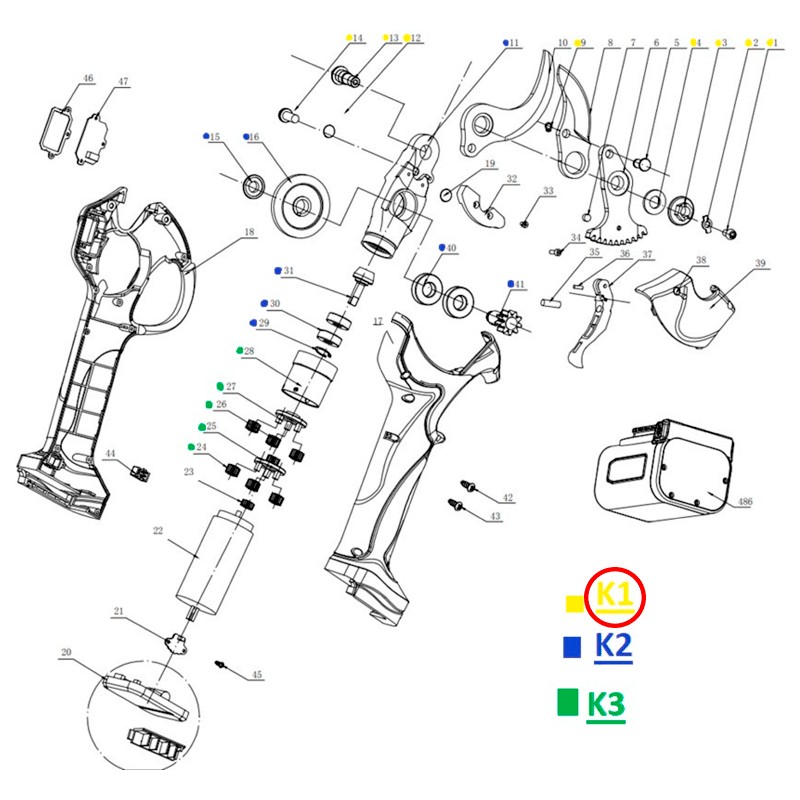 KIT TORNILLO CUCHILLA DE TIJERA GY 4002PS GOOD...
