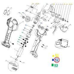 SOPORTE CUCHILLA CON PIÑON DE TIJERA GY 4002PS GOOD YEAR 2