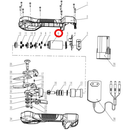 MOTOR DE TIJERA GY 28PS GOOD YEAR