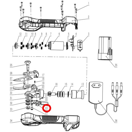 GATILLO DE TIJERA GY 28PS GOOD YEAR