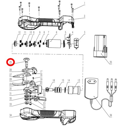TORNILLO CUCHILLA DE TIJERA GY 28PS GOOD YEAR