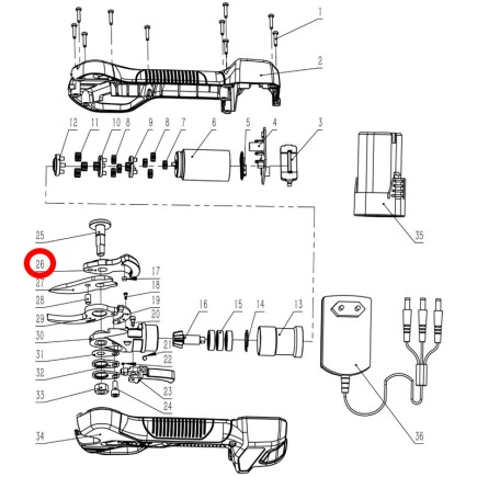 ANCLAJE CUCHILLA DE TIJERA GY 28PS GOOD YEAR