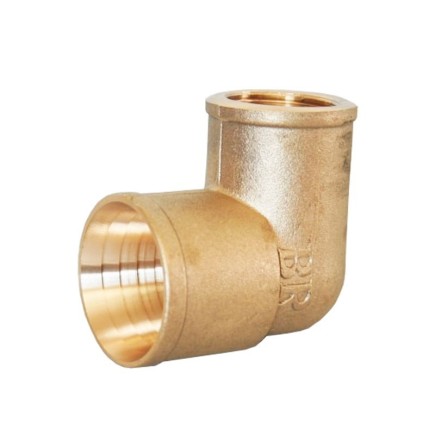 Codo Mixto Laton Estriado - Rosca Hembra 3/4