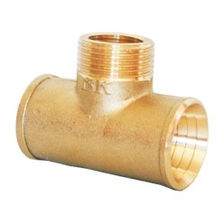 TE Mixta Laton Estriado Rosca Macho 32-1